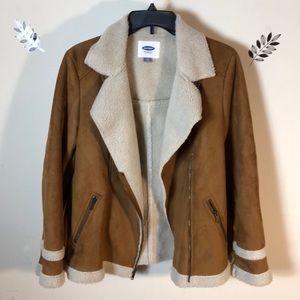 Old Navy vegan Suede Jacket Medium